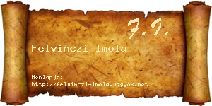 Felvinczi Imola névjegykártya